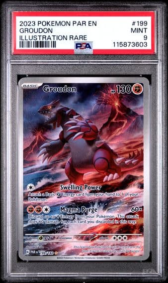 2023 #199 Groudon PSA 9 Par EN-Paradox Rift Pokemon