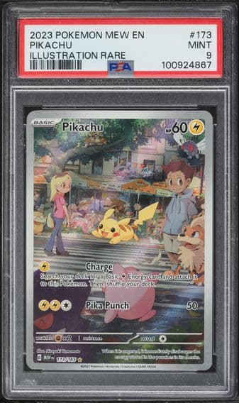 2023 #173 Pikachu PSA 9 Mew EN-151 Pokemon