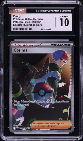 2024 #239 Penny CGC 10 Paldean Fates - PAF DE - German Pokemon