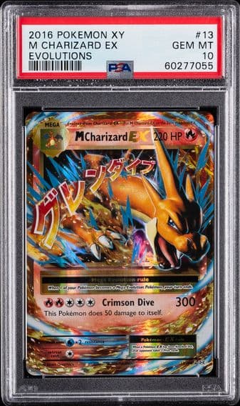 2016 #13 M Charizard EX PSA 10 XY Evolutions Pokemon