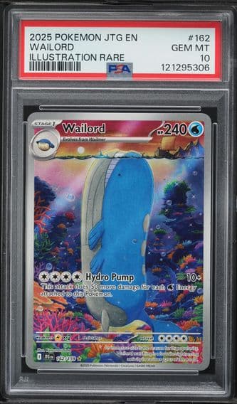 2025 #162 Wailord PSA 10 Jtg EN-Journey Together Pokemon