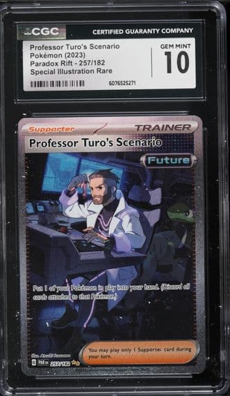 2023 #257 Professor Turo's Scenario CGC 10 Par EN-Paradox Rift Pokemon