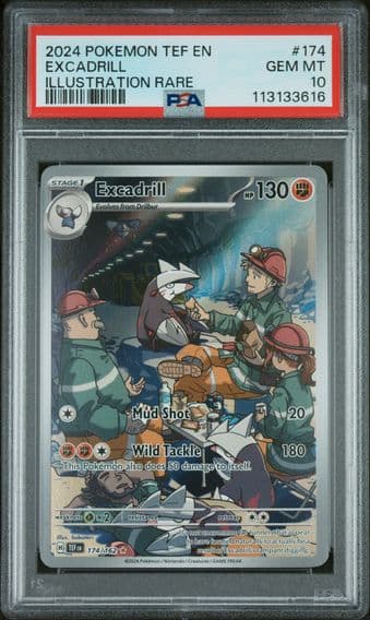 2024 #174 Excadrill PSA 10 Tef EN-Temporal Forces Pokemon