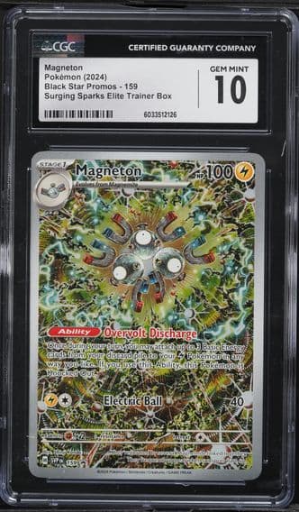2024 #159 Magneton CGC 10 Svp EN-SV Black Star Promo Pokemon