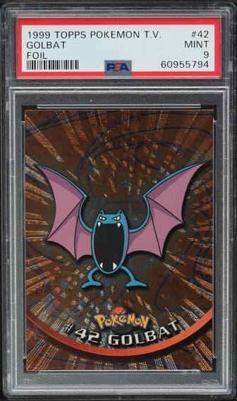 1999 #42 TOPPS TV FOIL GOLBAT PSA 9 POKEMON