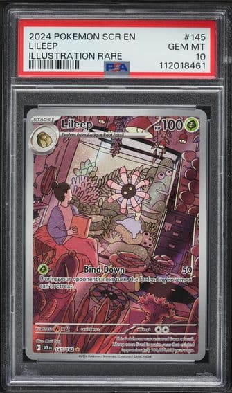 2024 #145 Lileep PSA 10 Scr EN-Stellar Crown Pokemon