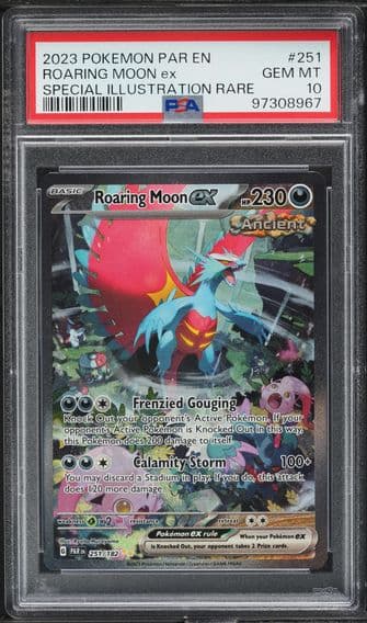 2023 #251 SV PARADOX RIFT SIR ROARING MOON EX PSA 10 POKEMON