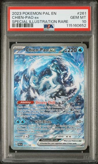2023 #261 Chien-Pao EX PSA 10 Pal EN-Paldea Evolved Pokemon