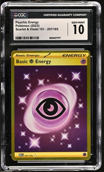2023 #207 Psychic Energy CGC 10 Scarlet & Violet 151 - MEW EN - English