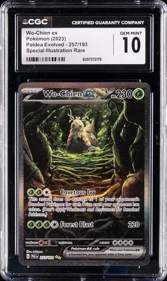 2023 #257 WO-Chien EX CGC 10 Pal EN-Paldea Evolved Pokemon