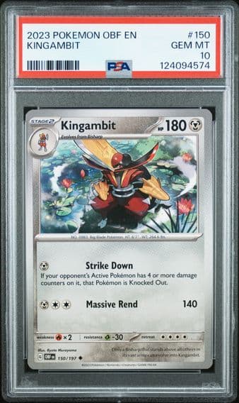 2023 #150 Kingambit PSA 10 Obsidian Flames Pokemon
