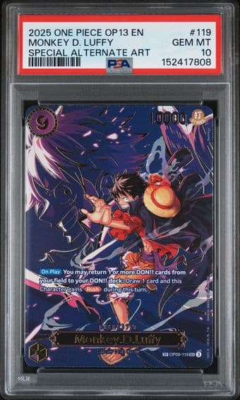 2025 #119 Monkey D. Luffy PSA 10 One Piece OP13-Carrying on His Will