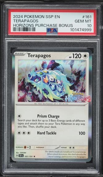 2024 #161 Terapagos PSA 10 Ssp EN-Surging Sparks Pokemon