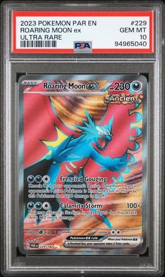 2023 #229 Roaring Moon EX PSA 10 Par EN-Paradox Rift Pokemon
