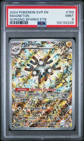 2024 #159 Magneton PSA 9 Svp EN-SV Black Star Promo Pokemon