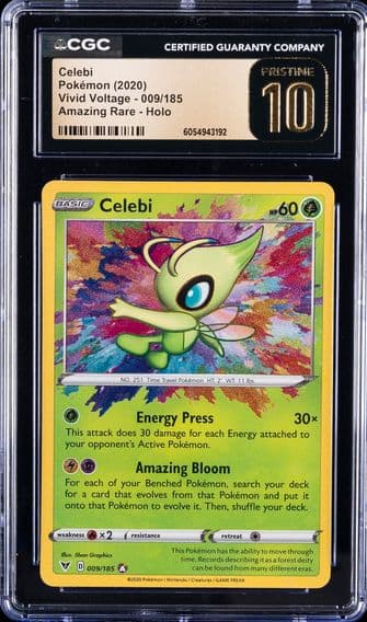 2020 #009 Celebi CGC 10 Pristine Sword & Shield Vivid Voltage Pokemon