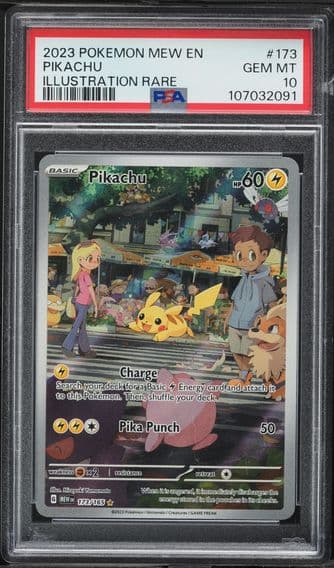 2023 #173 Pikachu PSA 10 Mew EN-151 Pokemon