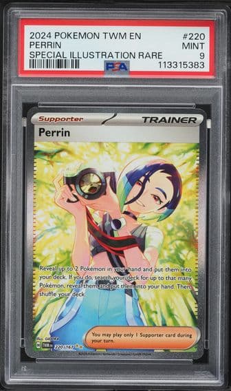 2024 #220 Perrin PSA 9 Twm EN-Twilight Masquerade Pokemon