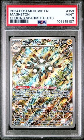 2024 #159 Magneton PSA 9 Svp EN-SV Black Star Promo Pokemon