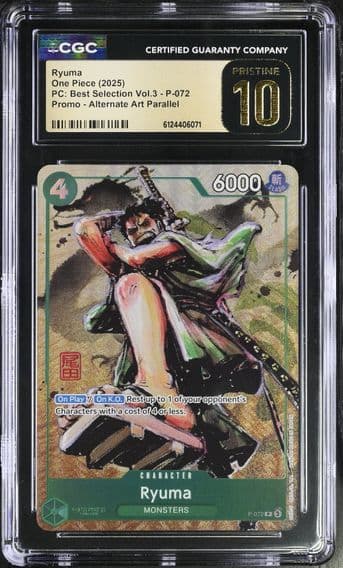 2025 #P-072 Ryuma CGC 10 Pristine Premium Collection Best Selection Vol.3 - English