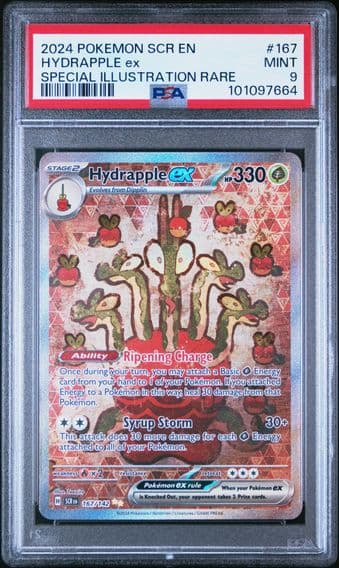 2024 #167 Hydrapple EX PSA 9 Scr EN-Stellar Crown Pokemon