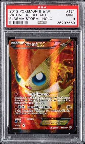 2013 #131 FULL ART/VICTINI EX PSA 9 POKEMON BLACK & WHITE PLASMA STORM