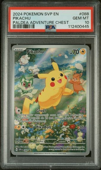 2024 #088 Pikachu PSA 10 Svp EN-SV Black Star Promo Pokemon