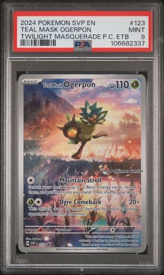 2024 #123 Teal Mask Ogerpon PSA 9 Svp EN-SV Black Star Promo Pokemon
