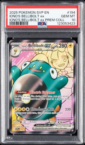 2025 #194 Iono's Bellibolt EX PSA 10 Svp EN-SV Black Star Promo Pokemon
