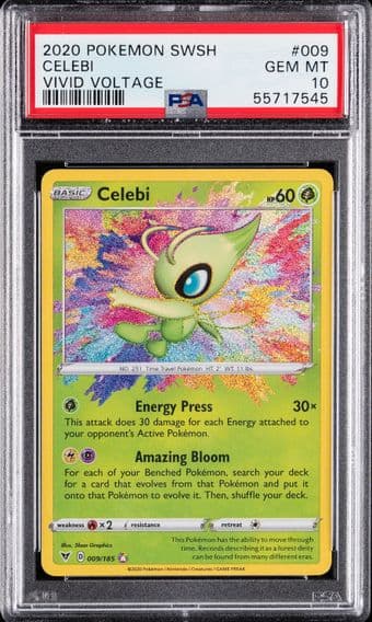 2020 #009 Celebi PSA 10 Sword & Shield Vivid Voltage Pokemon