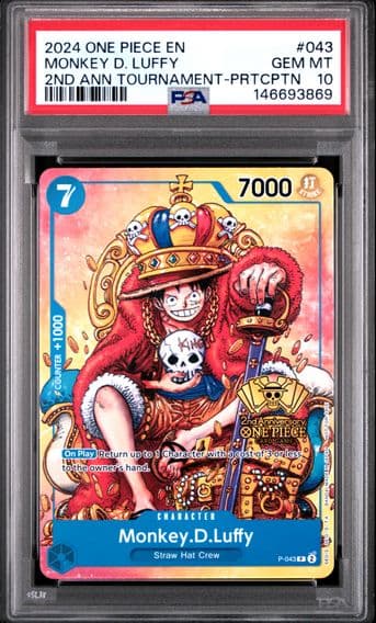 2024 #043 Monkey D. Luffy PSA 10 Promos One Piece