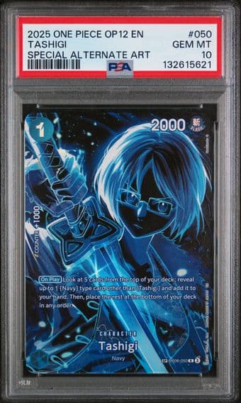 2025 #050 Tashigi PSA 10 OP12-Legacy of the Master One Piece