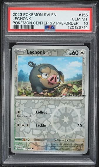 2023 #155 Lechonk PSA 10 Svi EN-Scarlet & Violet Pokemon