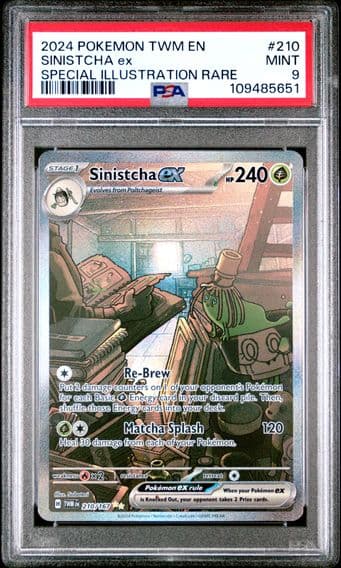 2024 #210 Sinistcha EX PSA 9 Twm EN-Twilight Masquerade Pokemon