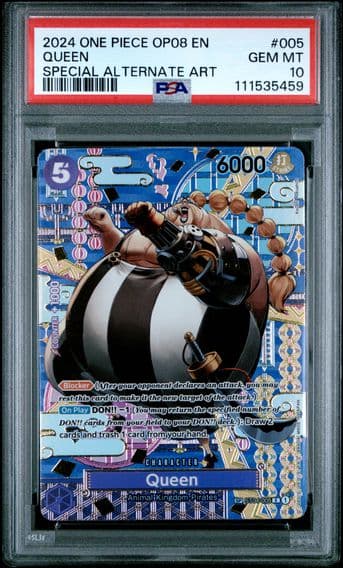 2024 #005 Queen Special Alternate Art PSA 10 OP08-Two Legends One Piece