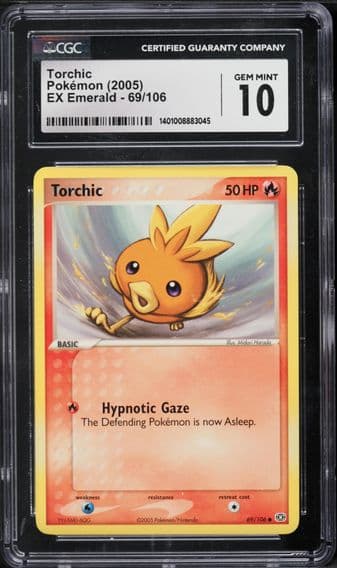 2005 #69 Torchic CGC 10 EX Emerald - English Pokemon