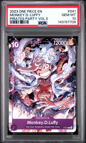 2023 #041 Monkey D. Luffy PSA 10 Promos One Piece