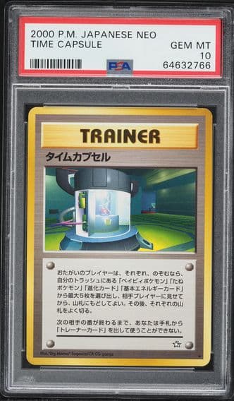 2000 #NA Time Capsule PSA 10 Japanese Neo Pokemon