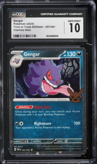 2024 #057 Gengar CGC 10 Trick or Trade BOOster (2024) - English Pokemon