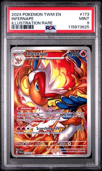2024 #173 Infernape PSA 9 Twm EN-Twilight Masquerade Pokemon