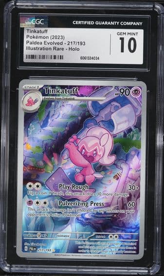 2023 #217 Tinkatuff CGC 10 Pal EN-Paldea Evolved Pokemon
