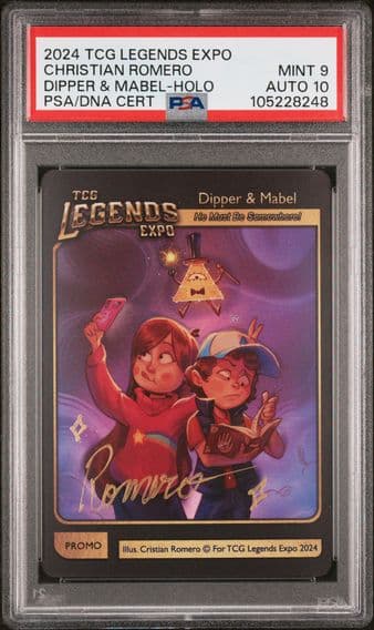 2024 #NA DIPPER & MABEL PSA 9 TCG LEGENDS EXPO PROMOS | HOLO