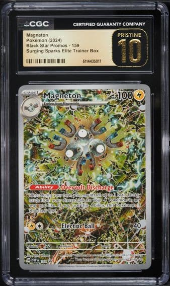 2024 #159 Magneton CGC 10 Pristine Svp EN-SV Black Star Promo Pokemon