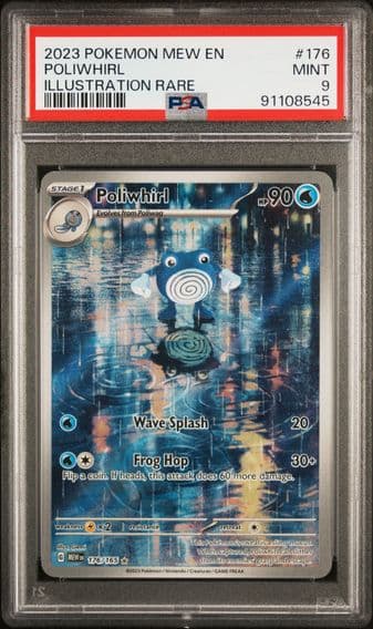 2023 #176 Poliwhirl PSA 9 Mew EN-151 Pokemon