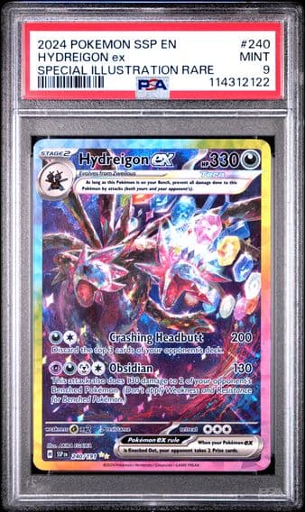 2024 #240 Hydreigon EX PSA 9 Ssp EN-Surging Sparks Pokemon