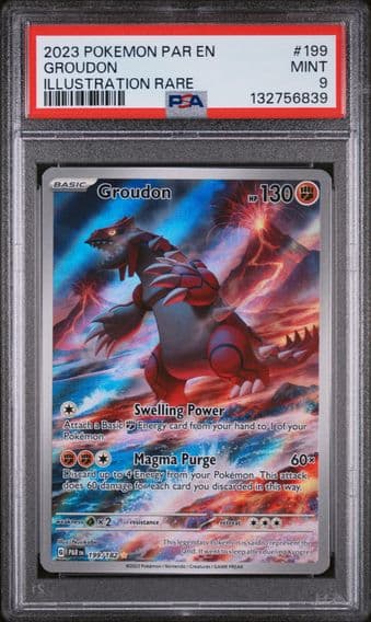 2023 #199 Groudon PSA 9 Par EN-Paradox Rift Pokemon