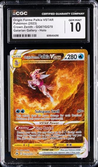 2023 #GG67 Full Art/Origin Forme Palkia Vstar CGC 10 Sword and Shield Crown Zenith Pokemon