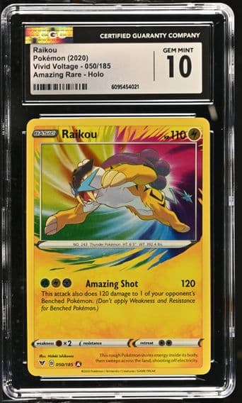 2020 #050 Raikou CGC 10 Vivid Voltage - English