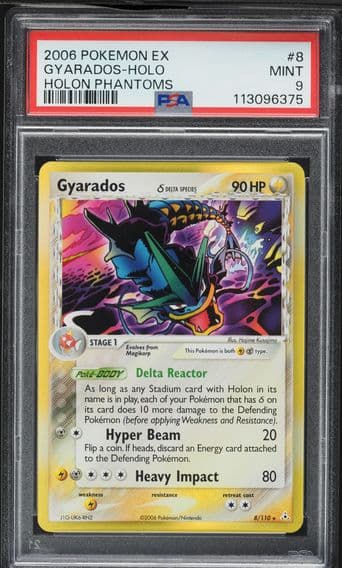 2006 #8 Gyarados-Holo PSA 9 EX Holon Phantoms Pokemon
