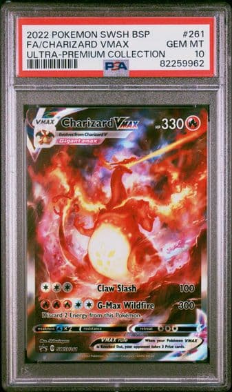 2022 #261 Full Art/Charizard Vmax PSA 10 Swsh Black Star Promo